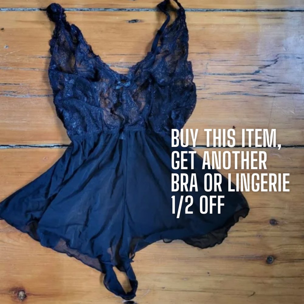 Jezebel Lingerie Lace  Romper Size S